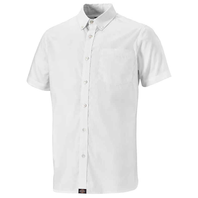 Dickies SH65250 Premium Short Sleeve Oxford Shirt White 18.5" Neck - SALE SHIRTS
