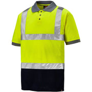 Dickies Two Tone Hi Vis Taped Work Polo Shirt SA22076 - HI-VIS T-SHIRTS