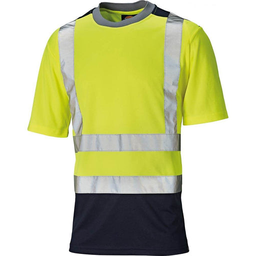 Dickies Two Tone Hi Vis Work T-Shirt SA22081 Various Colours - HI-VIS T-SHIRTS