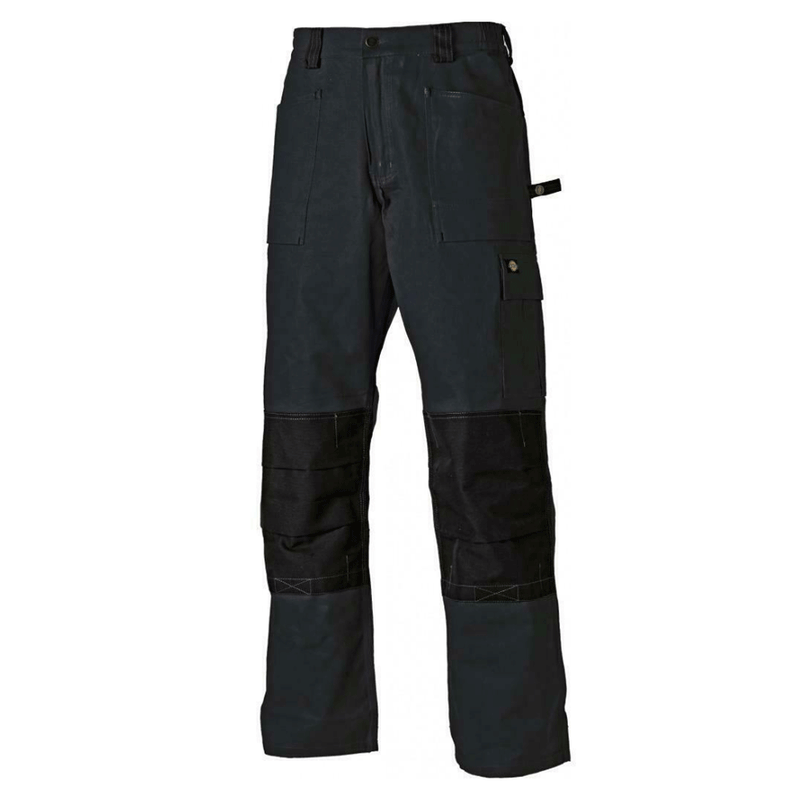 Dickies WD4930 Grafter Duo Tone Cordura Knee Pad Work Trousers Black - KNEE PAD TROUSERS