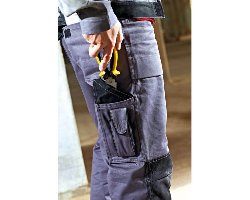 Dickies WD4930 Grafter Duo Tone Cordura Knee Pad Work Trousers Navy Blue - KNEE PAD TROUSERS