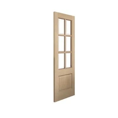 Traditional Dove Oak Glazed Internal Door - All Sizes -