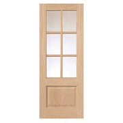 Traditional Dove Oak Glazed Internal Door - All Sizes -