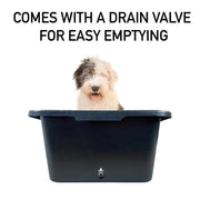 Versatile Large 90L Dog Bath/Pool/Tub - Suitable for Small to Large Breeds - with Drain Plug & Premium Connector - Perfect for medium and large dog breeds - Durable, Easy to Store - Animals & Pet Supplies > Pet Supplies > Pet Grooming Supplies
