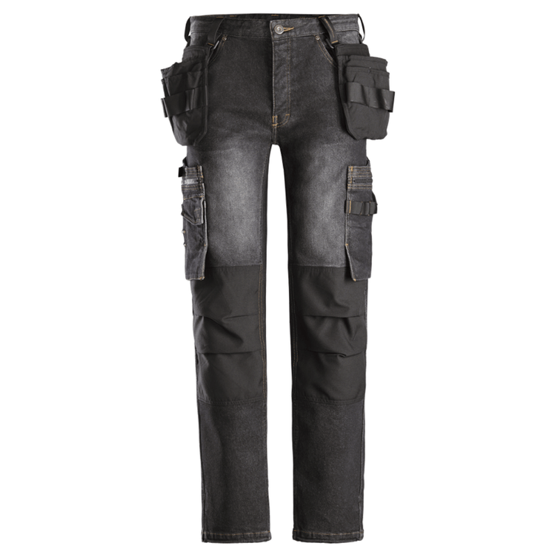 Dunderdon by Snickers P18 Stretch Denim Kneepad Holster Pocket Trousers - JEANS & DENIM TROUSERS
