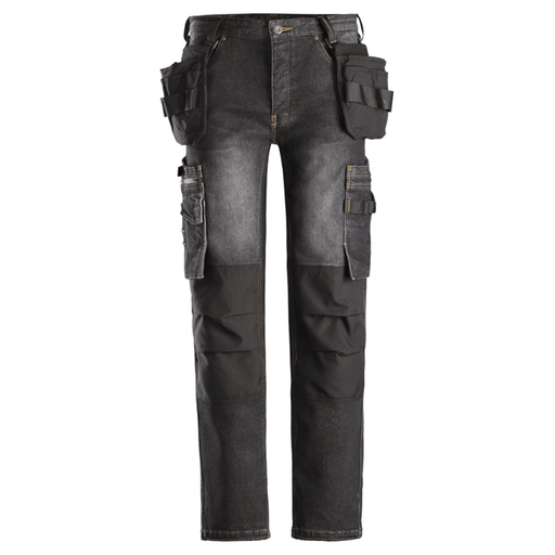 Dunderdon by Snickers P18 Stretch Denim Kneepad Holster Pocket Trousers - JEANS & DENIM TROUSERS
