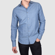 Dunderdon by Snickers SH6 Slim Fit Cotton-Linen Blend Shirt Various Colours - SHIRTS