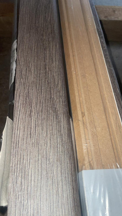 Pack of 4 x Berry Alloc Laminate Flooring Skirting 12mm x 60mm @ 2.4m Lengths - Etna Dark Brown 💥£19.99 Per Pack💥 Clearance Warehouse