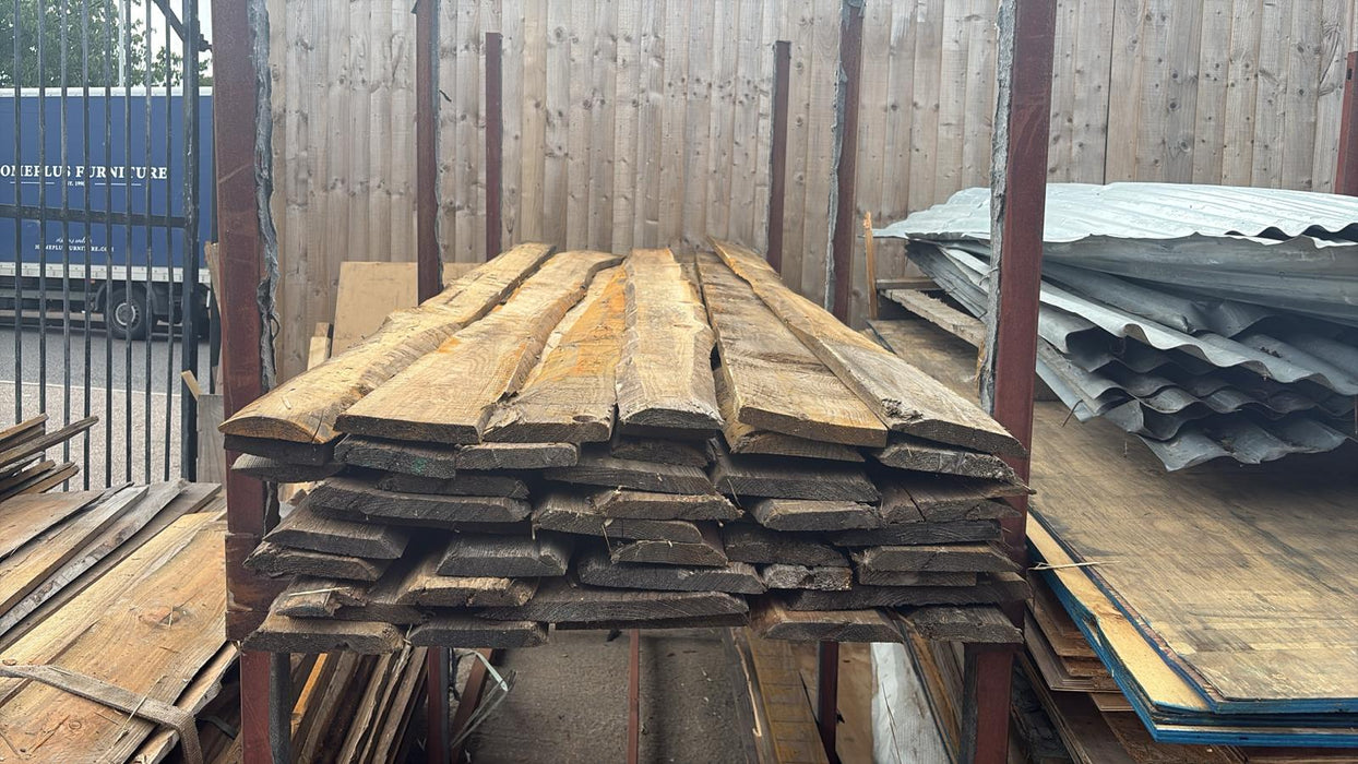Bulk Buy Pack Of 50 Mixed Width Lengths Of Rustic Larch Planks - 3m Long x 5-12 Inch wide 💥£250 Inc Vat💥