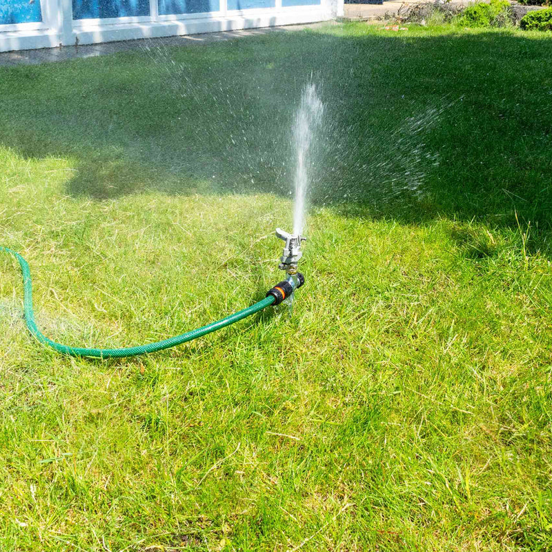 Pulsating Lawn Sprinkler - Metal with Metal Spike - Home & Garden > Lawn & Garden > Watering & Irrigation > Sprinklers & Sprinkler Heads > Sprinklers Garden watering