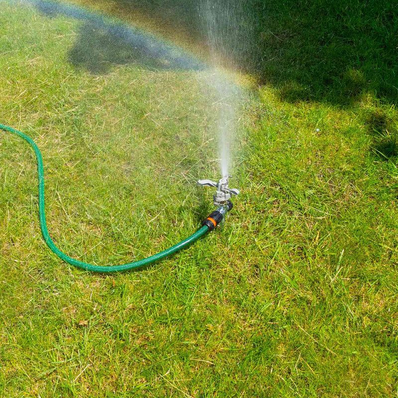 Pulsating Lawn Sprinkler - Metal with Metal Spike - Home & Garden > Lawn & Garden > Watering & Irrigation > Sprinklers & Sprinkler Heads > Sprinklers Garden watering