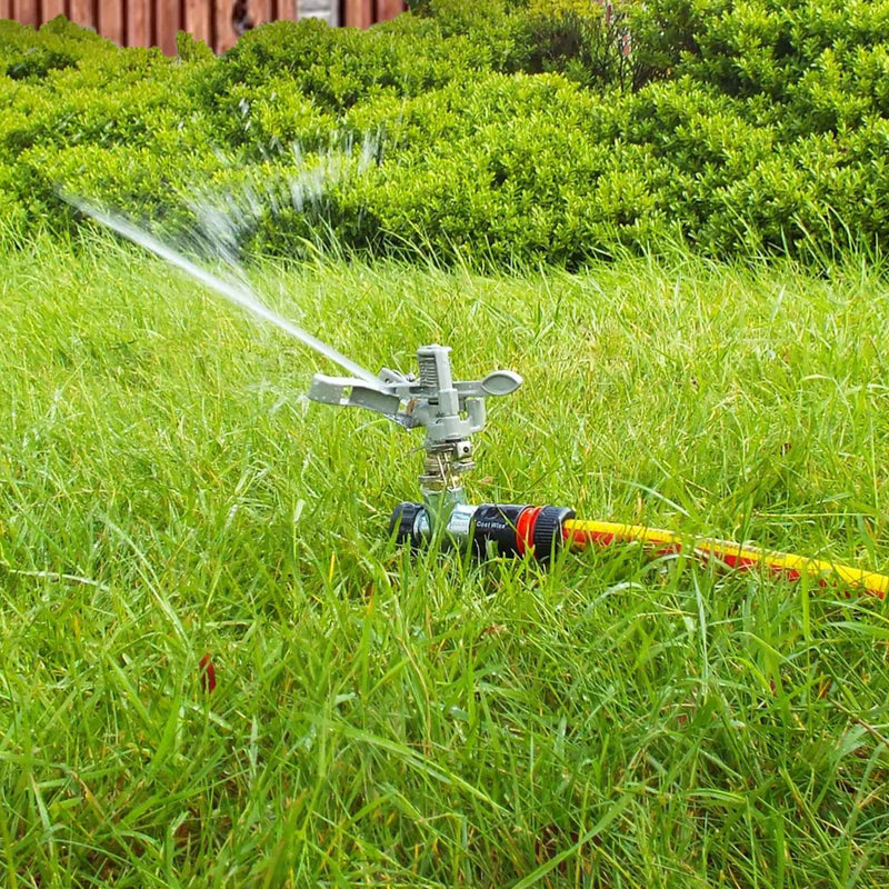 Pulsating Lawn Sprinkler - Metal with Metal Spike - Home & Garden > Lawn & Garden > Watering & Irrigation > Sprinklers & Sprinkler Heads > Sprinklers Garden watering