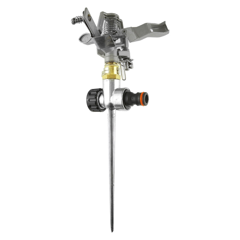 Pulsating Lawn Sprinkler - Metal with Metal Spike - Home & Garden > Lawn & Garden > Watering & Irrigation > Sprinklers & Sprinkler Heads > Sprinklers Garden watering