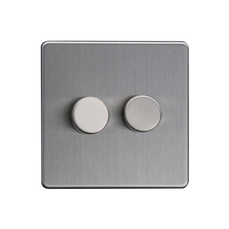 Caradok 2G LED Dimmer (Max 100W) - Caradok - The Flat - Brushed Steel