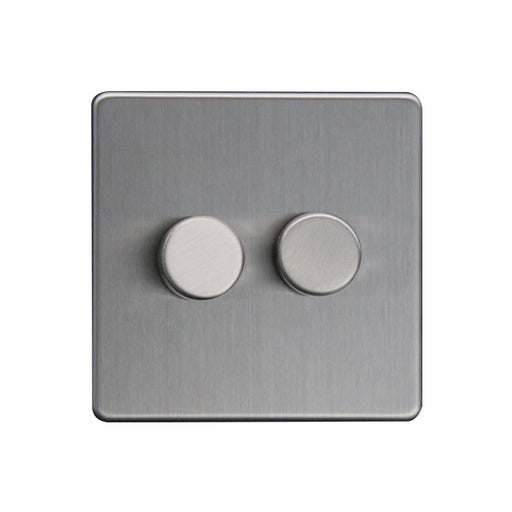 Caradok 2G LED Dimmer (Max 100W) - Caradok - The Flat - Brushed Steel