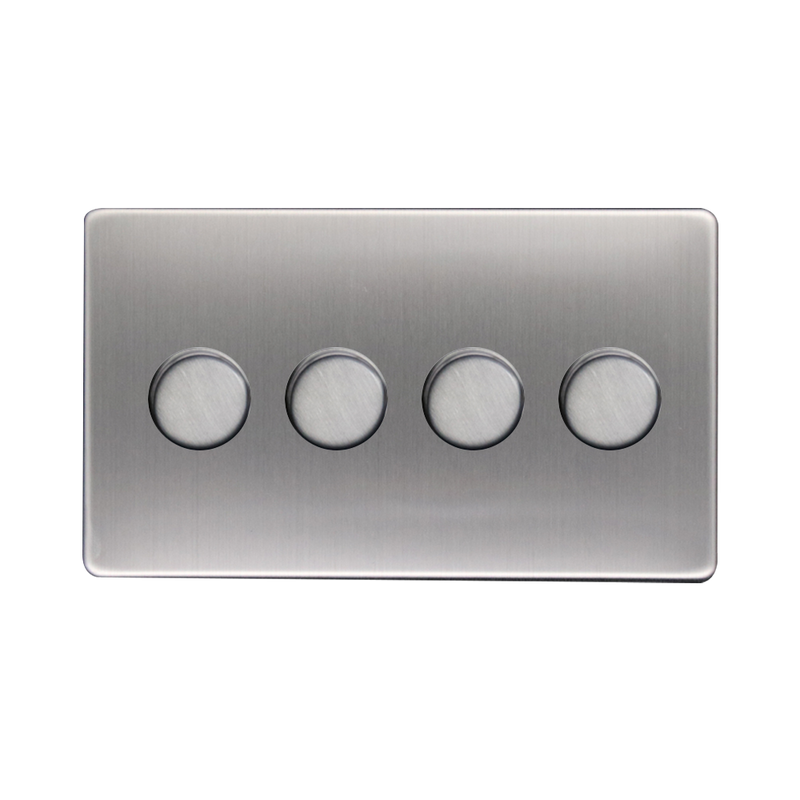 Caradok 4G LED Dimmer (Max 100W) - Caradok - The Flat - Brushed Steel