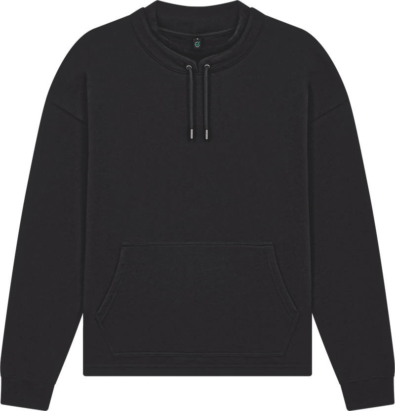 Organic Mock Neck Sweatshirt: Unisex