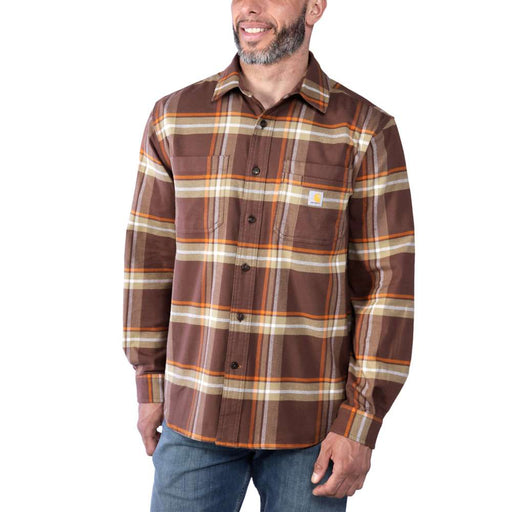 Carhartt 105945 Rugged Flex Relaxed Fit Midweight Flannel Long-Sleeve Plaid Shirt - Apparel & Accessories > Clothing > Clothing Tops > Shirts SHIRTS