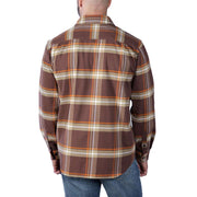 Carhartt 105945 Rugged Flex Relaxed Fit Midweight Flannel Long-Sleeve Plaid Shirt - Apparel & Accessories > Clothing > Clothing Tops > Shirts SHIRTS