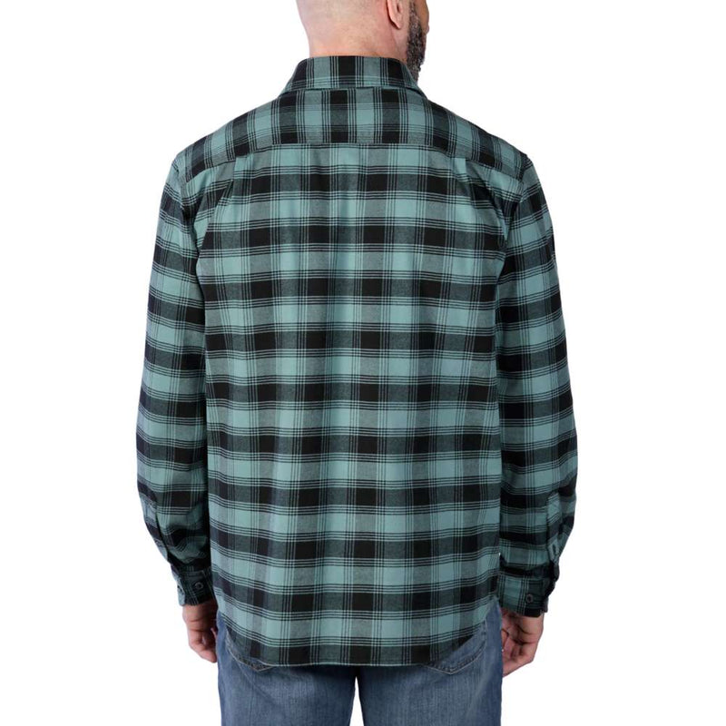 Carhartt 105945 Rugged Flex Relaxed Fit Midweight Flannel Long-Sleeve Plaid Shirt - Apparel & Accessories > Clothing > Clothing Tops > Shirts SHIRTS