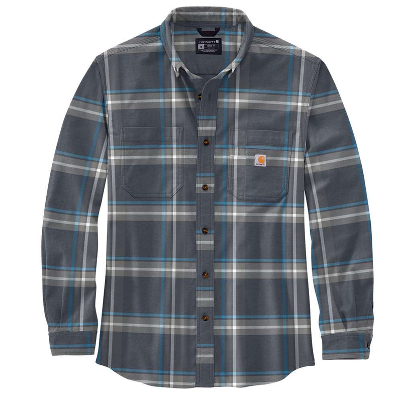 Carhartt 105945 Rugged Flex Relaxed Fit Midweight Flannel Long-Sleeve Plaid Shirt - Apparel & Accessories > Clothing > Clothing Tops > Shirts SHIRTS