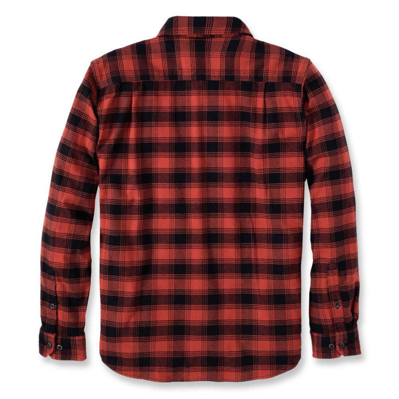 Carhartt 105945 Rugged Flex Relaxed Fit Midweight Flannel Long-Sleeve Plaid Shirt - Apparel & Accessories > Clothing > Clothing Tops > Shirts SHIRTS