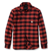 Carhartt 105945 Rugged Flex Relaxed Fit Midweight Flannel Long-Sleeve Plaid Shirt - Apparel & Accessories > Clothing > Clothing Tops > Shirts SHIRTS