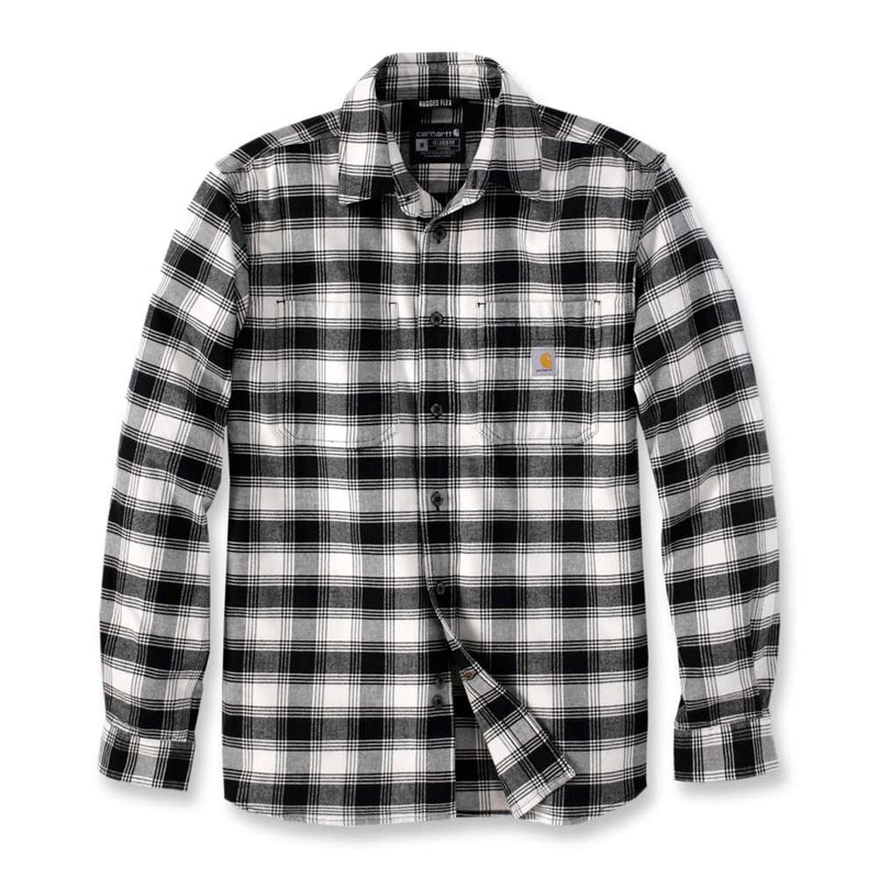 Carhartt 105945 Rugged Flex Relaxed Fit Midweight Flannel Long-Sleeve Plaid Shirt - Apparel & Accessories > Clothing > Clothing Tops > Shirts SHIRTS