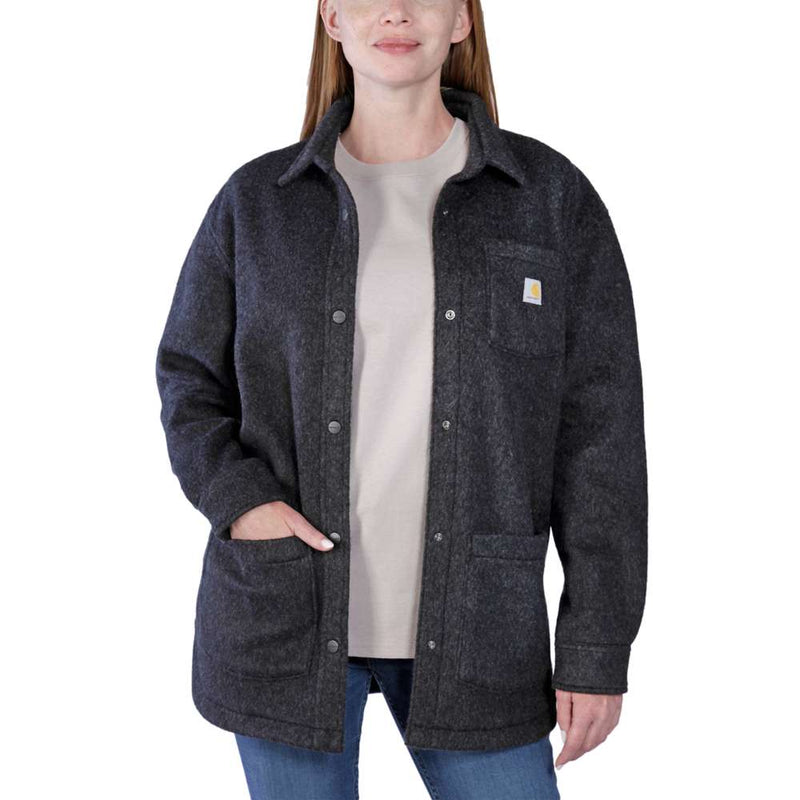 Carhartt 105988 Women's Loose Fit Fleece Overshirt - Apparel & Accessories > Clothing > Clothing Tops > Overshirts