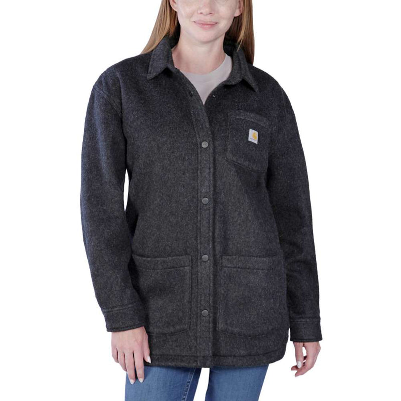 Carhartt 105988 Women's Loose Fit Fleece Overshirt - Apparel & Accessories > Clothing > Clothing Tops > Overshirts