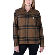 Carhartt 105989 Women's Rugged Flex Loose Fit Midweight Flannel Long-Sleeve Plaid Shirt - Apparel & Accessories > Clothing > Clothing Tops > Shirts WOMENS OUTERWEAR
