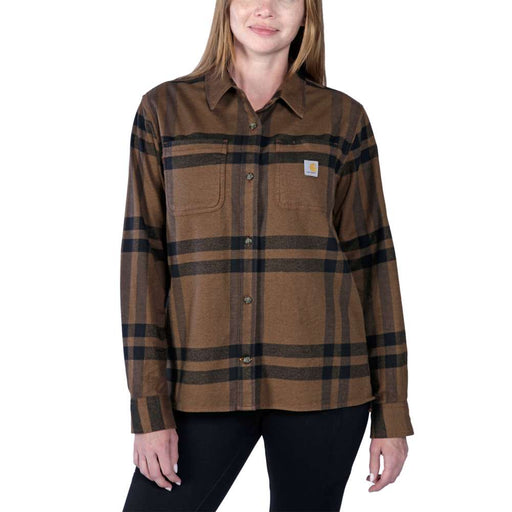 Carhartt 105989 Women's Rugged Flex Loose Fit Midweight Flannel Long-Sleeve Plaid Shirt - Apparel & Accessories > Clothing > Clothing Tops > Shirts WOMENS OUTERWEAR