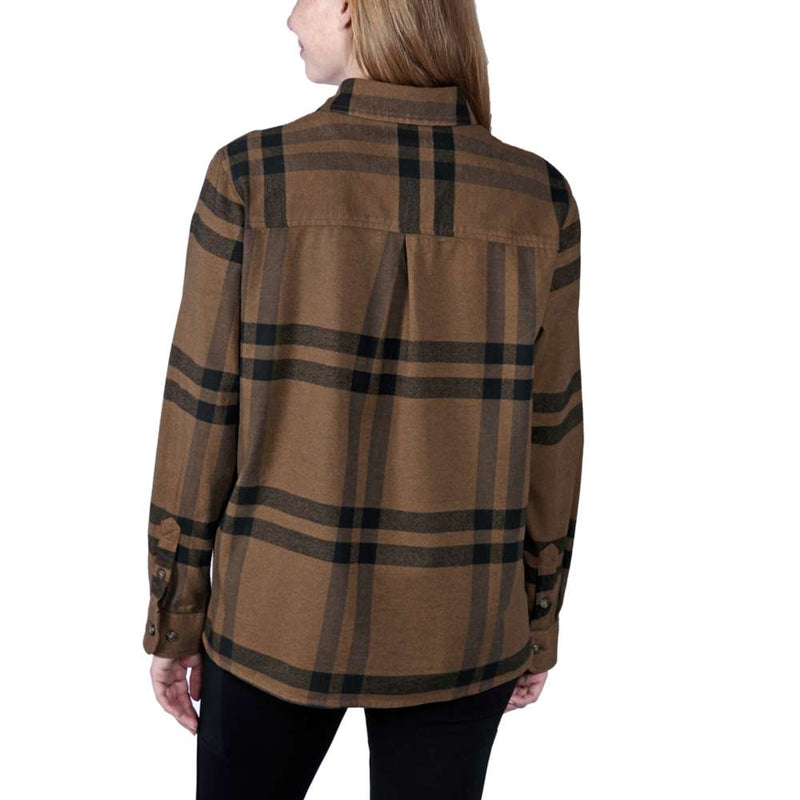 Carhartt 105989 Women's Rugged Flex Loose Fit Midweight Flannel Long-Sleeve Plaid Shirt - Apparel & Accessories > Clothing > Clothing Tops > Shirts WOMENS OUTERWEAR