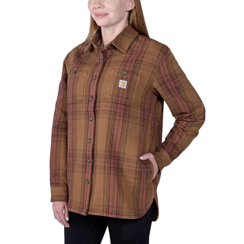 Carhartt 105991 Women's Loose Fit Heavyweight Twill Shirt Jac - Apparel & Accessories > Clothing > Clothing Tops > Shirts WOMENS OUTERWEAR