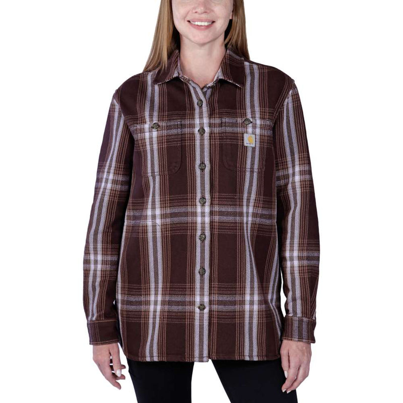 Carhartt 105991 Women's Loose Fit Heavyweight Twill Shirt Jac - Apparel & Accessories > Clothing > Clothing Tops > Shirts WOMENS OUTERWEAR