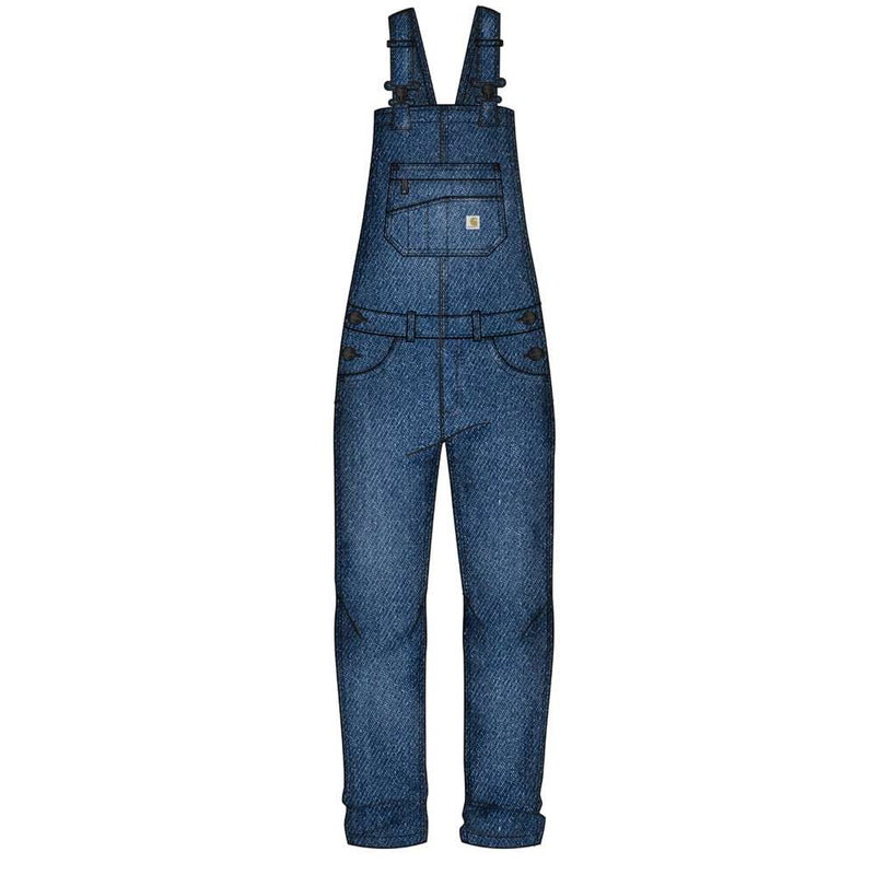 Carhartt 106002 Women's Rugged Flex Relaxed Fit Denim Bib Overall - Apparel & Accessories > Clothing > Uniforms & Workwear > Contractor Pants & Coveralls WOMENS TROUSERS