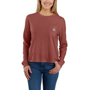 Carhartt 106121 Women's Relaxed Fit Lightweight Long-Sleeve Pocket T-Shirt - Apparel & Accessories > Clothing > Clothing Tops > T-Shirts WOMENS T-SHIRTS