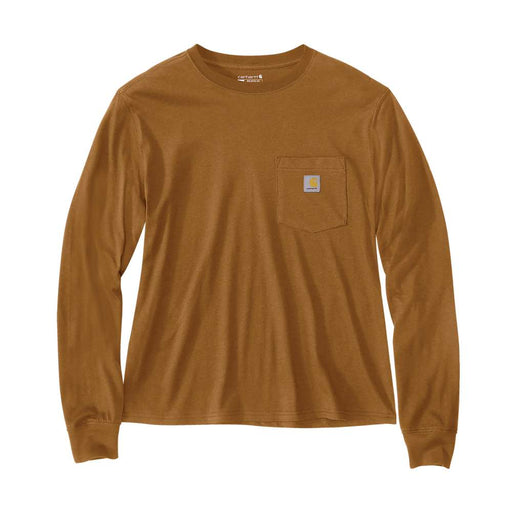 Carhartt 106121 Women's Relaxed Fit Lightweight Long-Sleeve Pocket T-Shirt - Apparel & Accessories > Clothing > Clothing Tops > T-Shirts WOMENS T-SHIRTS