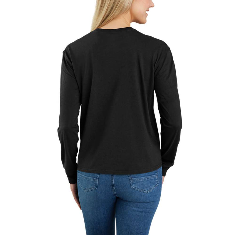 Carhartt 106121 Women's Relaxed Fit Lightweight Long-Sleeve Pocket T-Shirt - Apparel & Accessories > Clothing > Clothing Tops > T-Shirts WOMENS T-SHIRTS