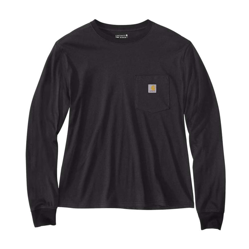 Carhartt 106121 Women's Relaxed Fit Lightweight Long-Sleeve Pocket T-Shirt - Apparel & Accessories > Clothing > Clothing Tops > T-Shirts WOMENS T-SHIRTS