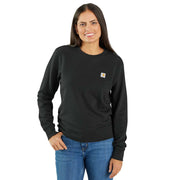 Carhartt 106179 Women's Relaxed Fit Midweight French Terry Crewneck Sweatshirt - Apparel & Accessories > Clothing > Clothing Tops > Sweatshirts WOMENS SWEATSHIRTS