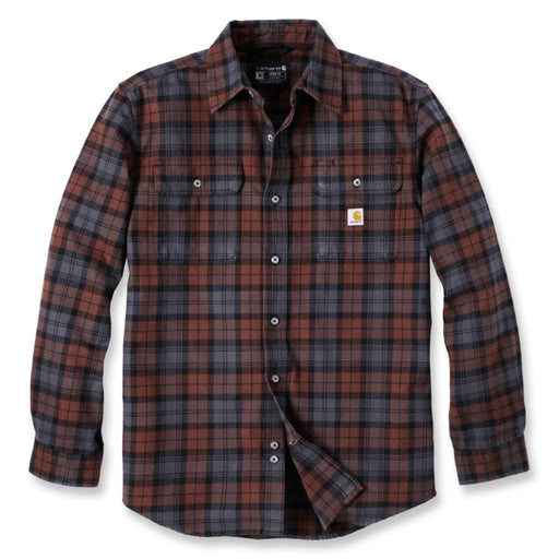 Carhartt 106356 Loose Fit Heavyweight Flannel Long-Sleeve Plaid Shirt - Apparel & Accessories > Clothing > Clothing Tops > Shirts SHIRTS