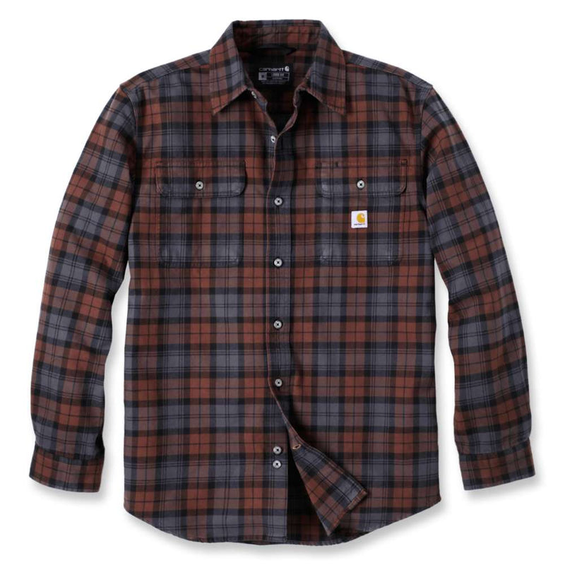 Carhartt 106356 Loose Fit Heavyweight Flannel Long-Sleeve Plaid Shirt - Apparel & Accessories > Clothing > Clothing Tops > Shirts SHIRTS