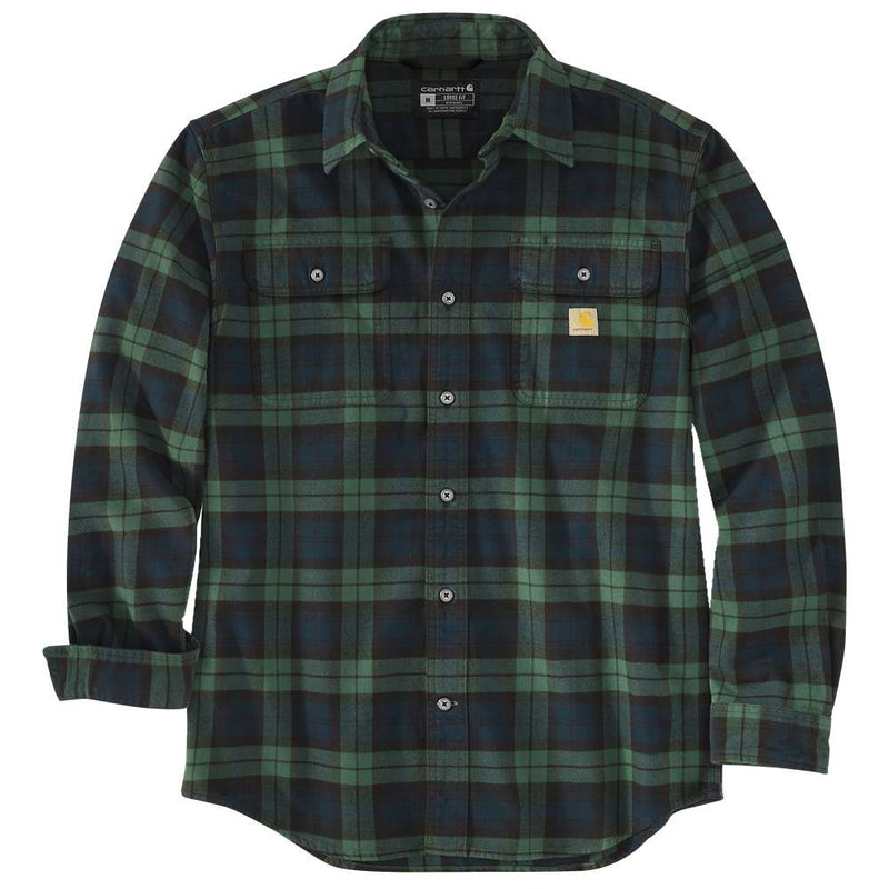 Carhartt 106356 Loose Fit Heavyweight Flannel Long-Sleeve Plaid Shirt - Apparel & Accessories > Clothing > Clothing Tops > Shirts SHIRTS