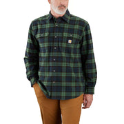 Carhartt 106356 Loose Fit Heavyweight Flannel Long-Sleeve Plaid Shirt - Apparel & Accessories > Clothing > Clothing Tops > Shirts SHIRTS