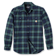 Carhartt 106356 Loose Fit Heavyweight Flannel Long-Sleeve Plaid Shirt - Apparel & Accessories > Clothing > Clothing Tops > Shirts SHIRTS