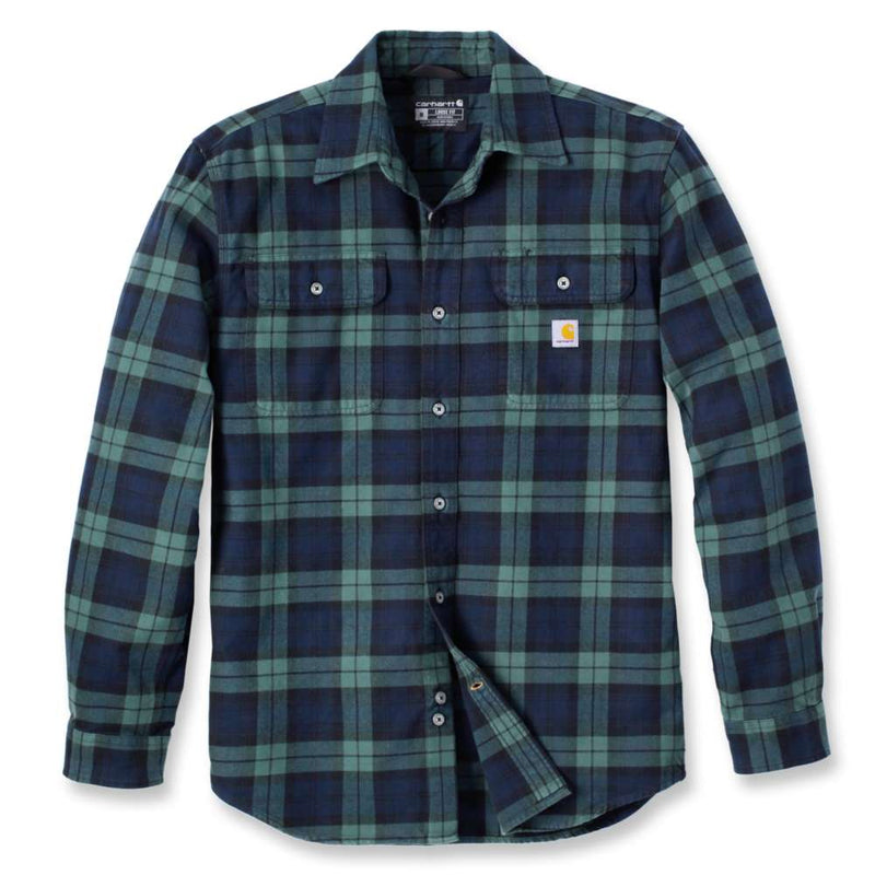 Carhartt 106356 Loose Fit Heavyweight Flannel Long-Sleeve Plaid Shirt - Apparel & Accessories > Clothing > Clothing Tops > Shirts SHIRTS
