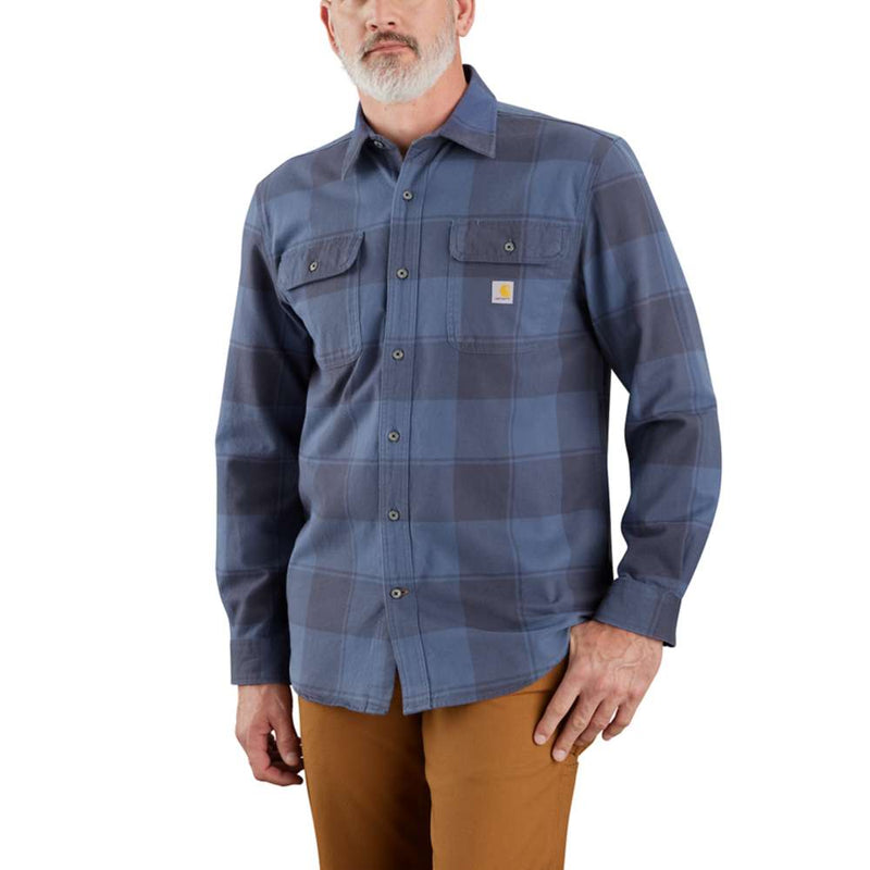 Carhartt 106356 Loose Fit Heavyweight Flannel Long-Sleeve Plaid Shirt - Apparel & Accessories > Clothing > Clothing Tops > Shirts SHIRTS
