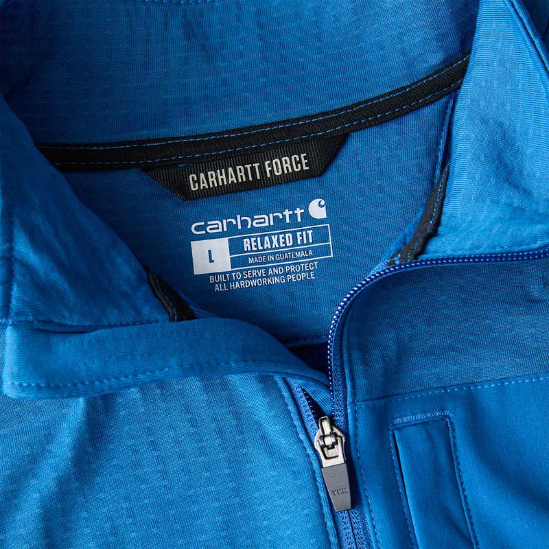 Carhartt 106423 Force Relaxed Fit Mock Neck Half-Zip T-Shirt - Apparel & Accessories > Clothing > Activewear > Activewear Sweatshirts & Hoodies > Sweatshirts SWEATSHIRTS