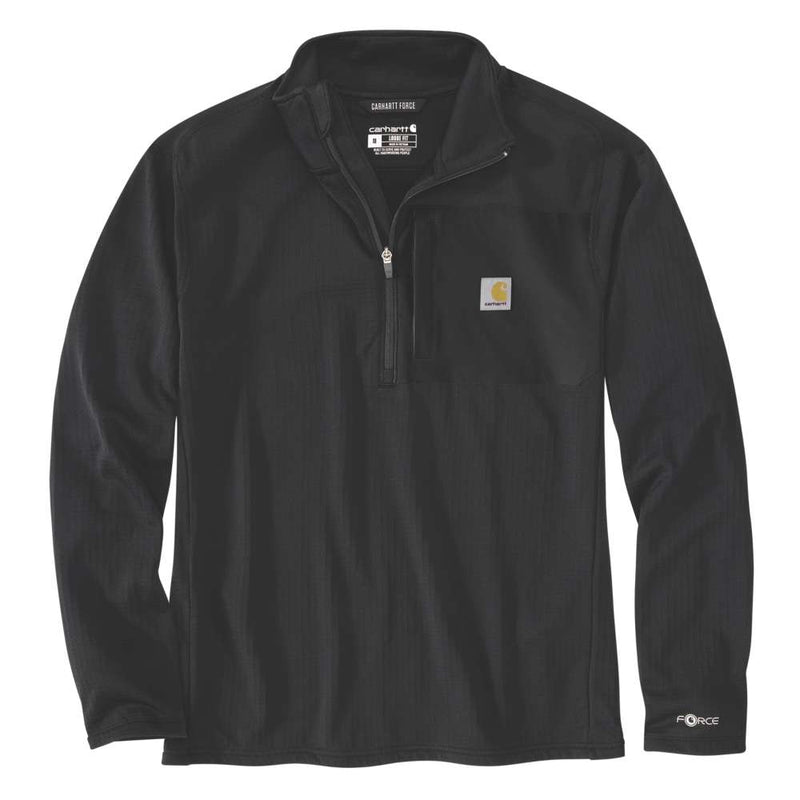 Carhartt 106423 Force Relaxed Fit Mock Neck Half-Zip T-Shirt - Apparel & Accessories > Clothing > Activewear > Activewear Sweatshirts & Hoodies > Sweatshirts SWEATSHIRTS